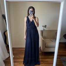 NWT BHLDN maxi navy blue tule dress size M CL 
