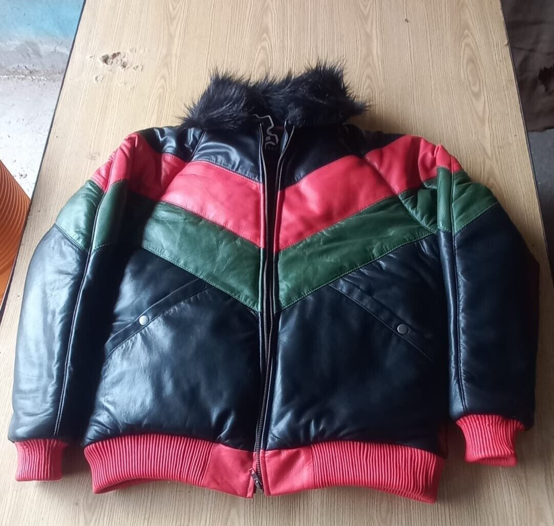 Bomber Jacket 100% Genuine Leather New Fashion ARIF Style-image