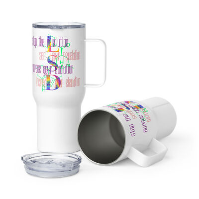 ''LSD Motto'' Travel mug Psychedelic Entheogen Spiritual Transformation