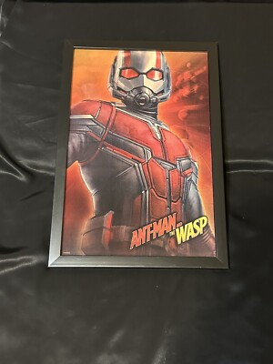 Framed Poster Ant-Man & The Wasp 3D Lenticular Holographic 17.5''H X 12 L Marvel