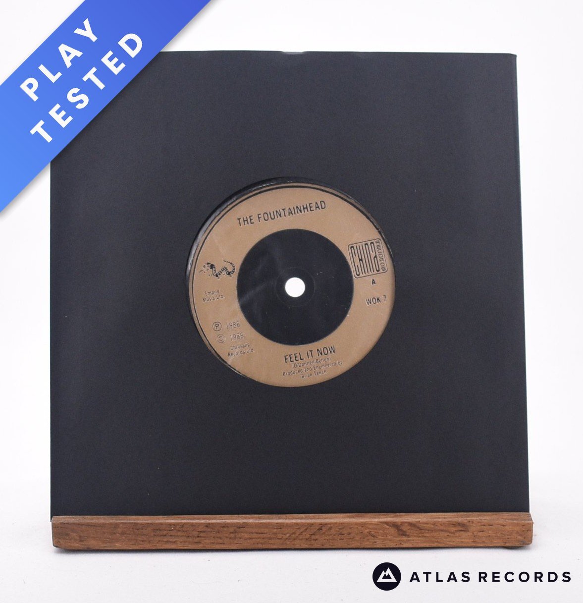 The Fountainhead - Feel It Now - 7"" Vinyl Record - EX