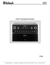 Operating Instructions for McIntosh C 200