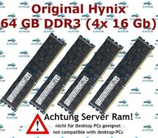 SK Hynix 64 GB (4x 16 GB) ECC Reg DDR3-1600 Lenovo System x x3850 x3950 X6 RAM