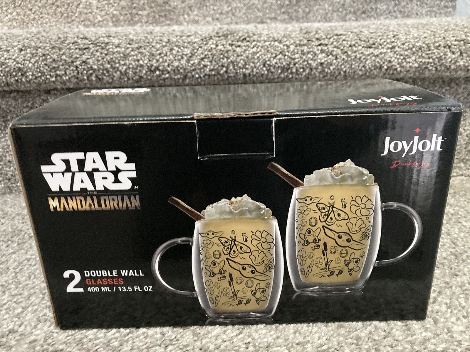 New Joy Jolt Star Wars Mandalorian 2 Double Wall Glasses - 13.5 Oz