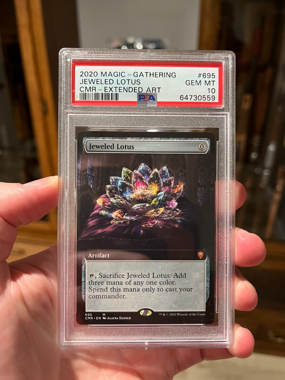 English version MTG Jeweled lotus all 4 versions PSA 10 Extended Art