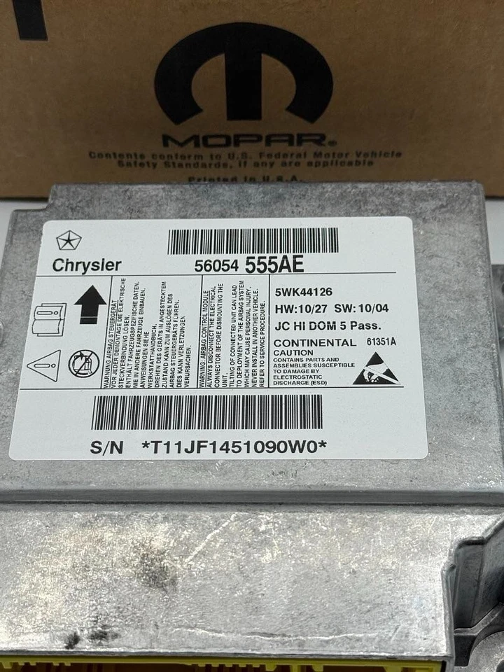 Совершенно новый модуль удержания пассажира Mopar 56054555AE для 2010 Dodge Journey - Изображение 2 из 4