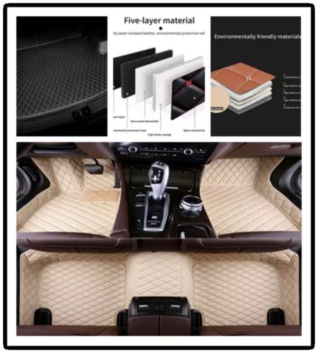 Fit For Cadillac Luxury Car Floor Mats Waterproof Liners Auto Leather carpets - Bild 7 von 38
