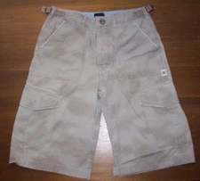EUC DC Men's Tan Khaki Cargo Longer Length Shorts Casual 27 Waist 11.5" Inseam
