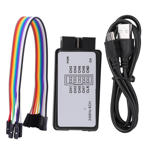 Dispositivo analizzatore logico 24MHz USB mini digitale tascabile dimensioni ingresso 8 canali  - Foto 1 di 8
