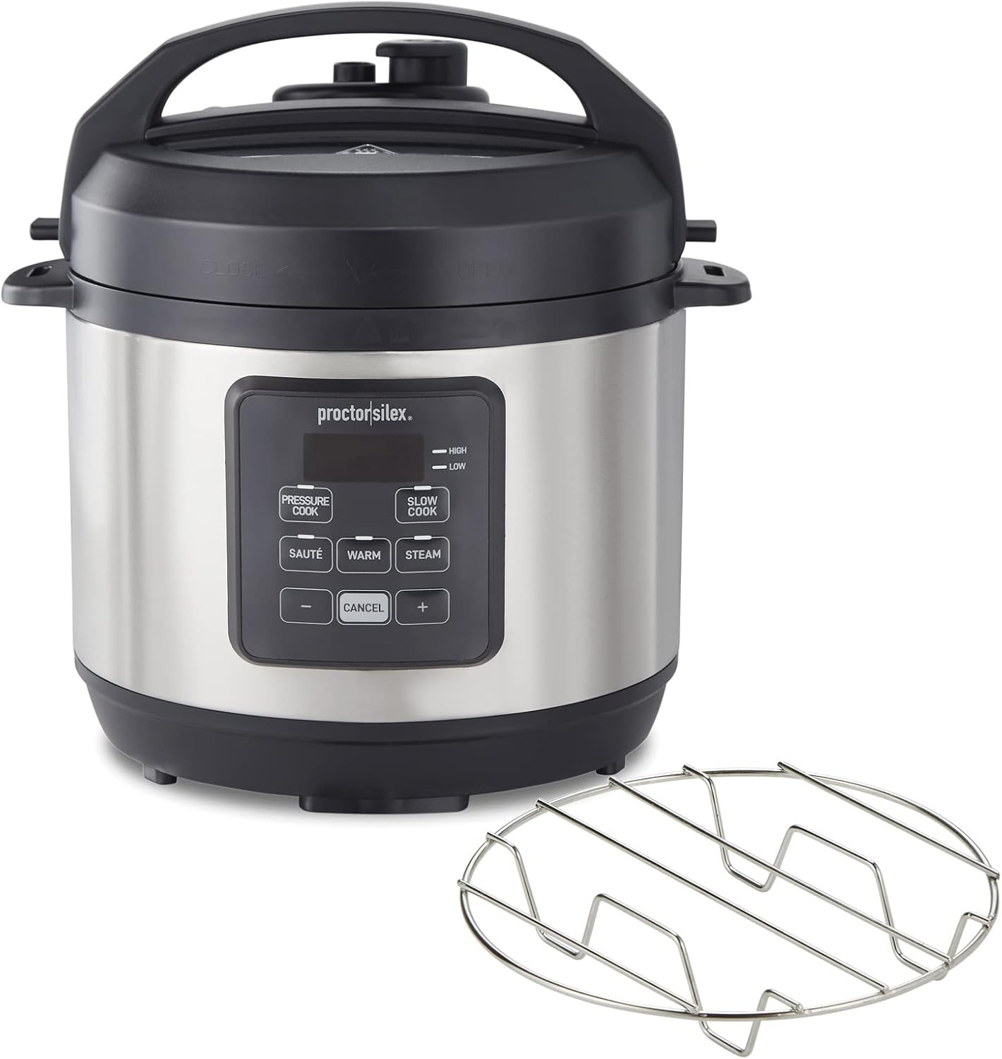 Simplicity 4-in-1 Electric Pressure Cooker, 3 Qt Multi-Funct