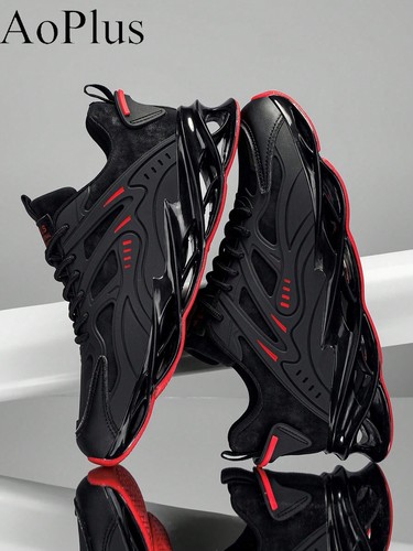 Fashionable Shock-Absorbing Casual Sports Shoes,Blade Sole,Breathable Mesh Upper - Picture 8 of 13