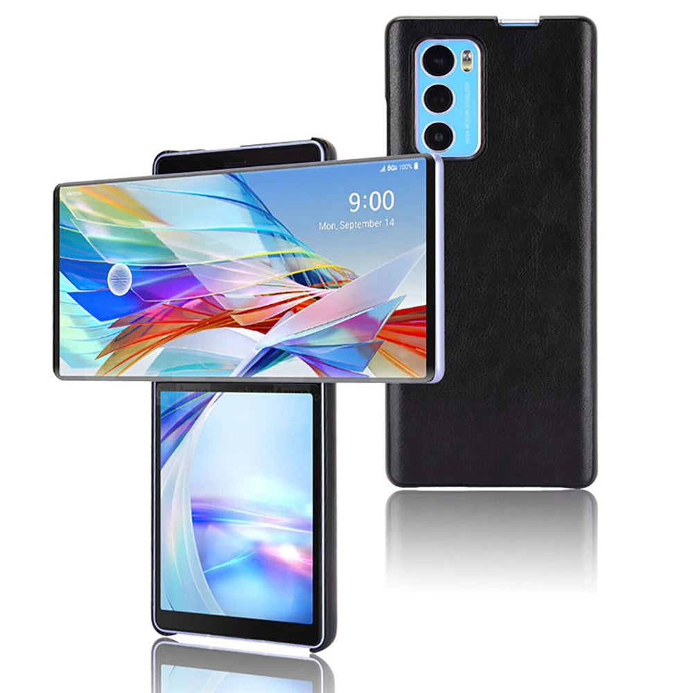 Phone Case Solid Color Back Cover Wear-resistant Retro Shell for LG Wing 5G