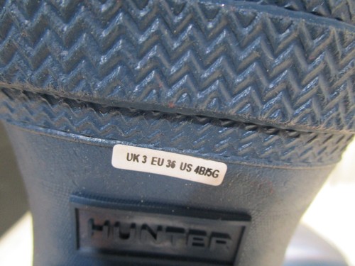 NEW Hunter Original Nebula Rain Boot Stornoway Blue Little Kid Size 4B - 5G - Picture 5 of 8