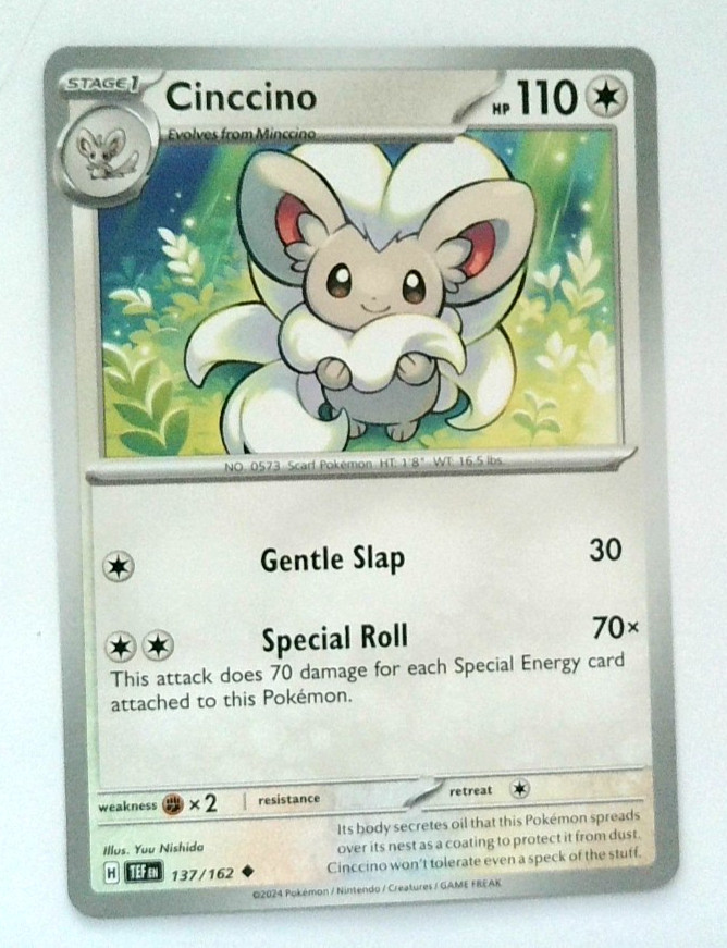Pokemon Cinccino Card 137/162 Scarlet & Violet Temporal Forces
