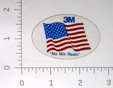 Vintage 3M Company No Mix Resin Coal Mining Sticker Decal