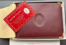 Cartier Portafogli Wallet c/Porta Assegni w/Check Holder New Never Used