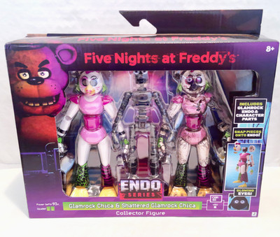 Five Nights At Freddy's FNAF Endo Series Glamrock & Shattered Chica Figures READ