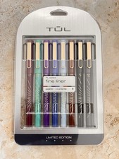 TUL Fine Liner Pens Ultra-Fine 0.4 mm, Assorted Barrel/Ink Colors,Pack of 8 pens