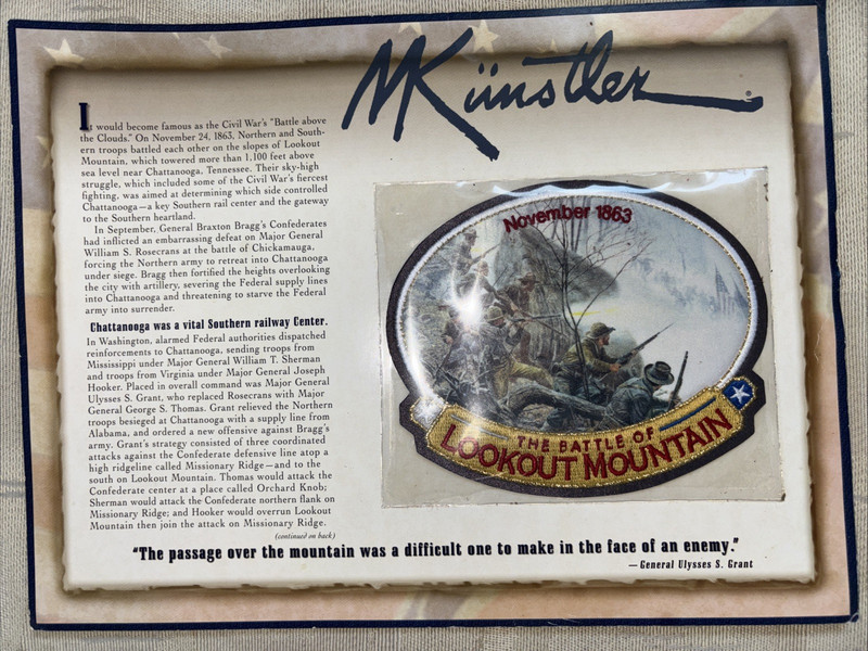 THE BATTLE OF LOOKOUT MOUNTAIN PATCH