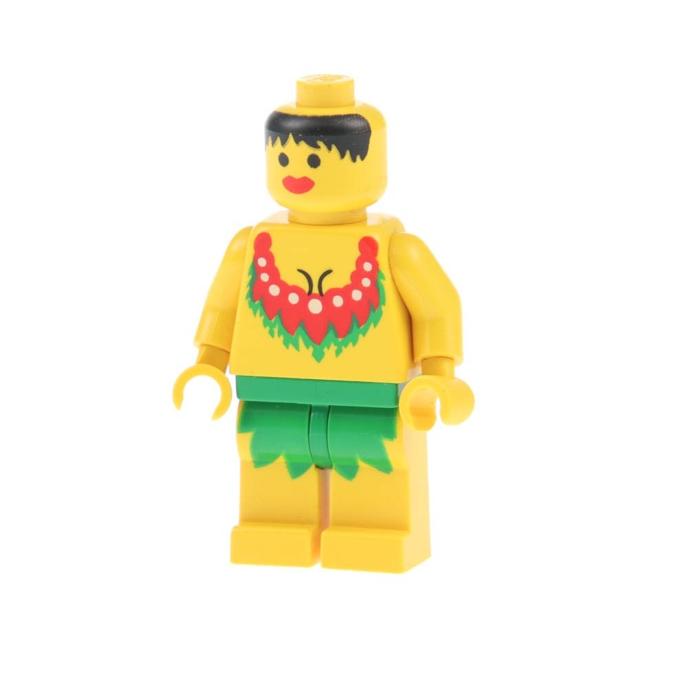 1x LEGO Pirates Minifigure Woman Torso Yellow Red Necklace 6256 pi066