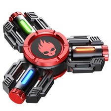 Metall Fidget Spinner LED EDC Spielzeug 3-Farben Licht R188 Lager Geschenkbox