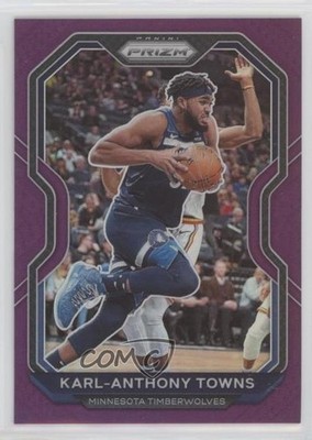 2020-21 Panini Prizm Purple Prizm 67/99 Karl-Anthony Towns #167 rf2