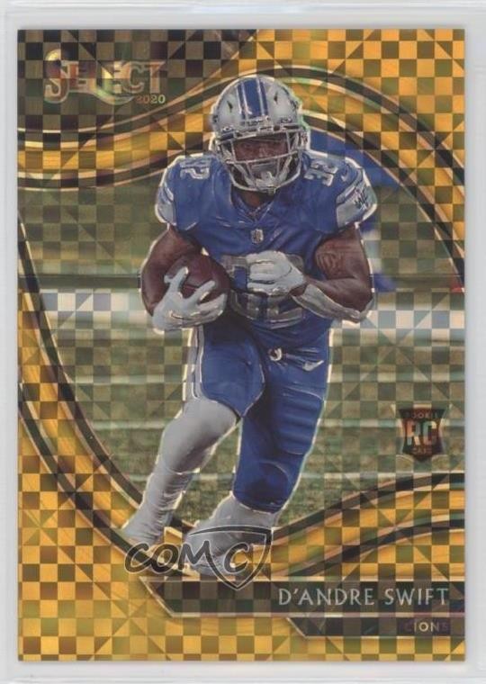 2020 Panini Select Field Level Gold Prizm 10/10 D'Andre Swift #351 16rx