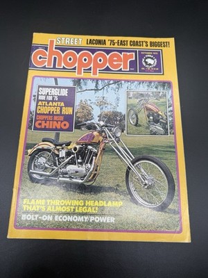 STREET CHOPPER OCTOBER 1975 CONTENT 70's BAY AREA DIGGER STYLE CUSTOM CHOPPERS