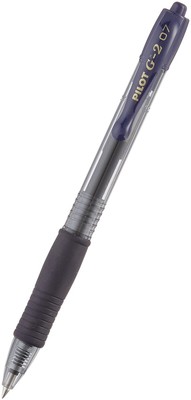 Pilot G207 Retractable Gel Rollerball 0.7 mm Tip (Box of 12) - Blue Black 12 cou
