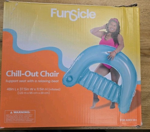 Funsicle Chill-Out Chair Support Seat Blue 45 Inch L X 37.5 Inch