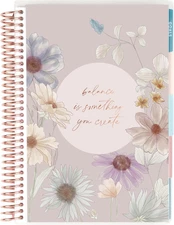 Erin Condren A5 Spiral Bound Wellness Planner in Bloom. 3 Months Planning Pages.