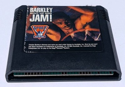 Barkley: Shut Up and Jam (Sega Genesis, 1994) Cartridge Only Accolade Tested