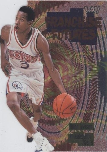 1997-98 TOPPS FINEST MASTERS W/ COATING - ALLEN IVERSON SIXERS