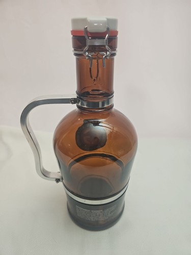 Growler de cerveza Granite City ámbar con mango tapa de resellado gruñido coleccionable 2 litros - Imagen 4 de 11