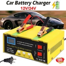 Heavy Duty 400A Car Battery Charger.12V/24V Smart Automatic Pulse Repair Trickle