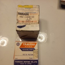 Genuine Yamaha YZ80 Piston and Rings. 0.50 Oversize  NOS