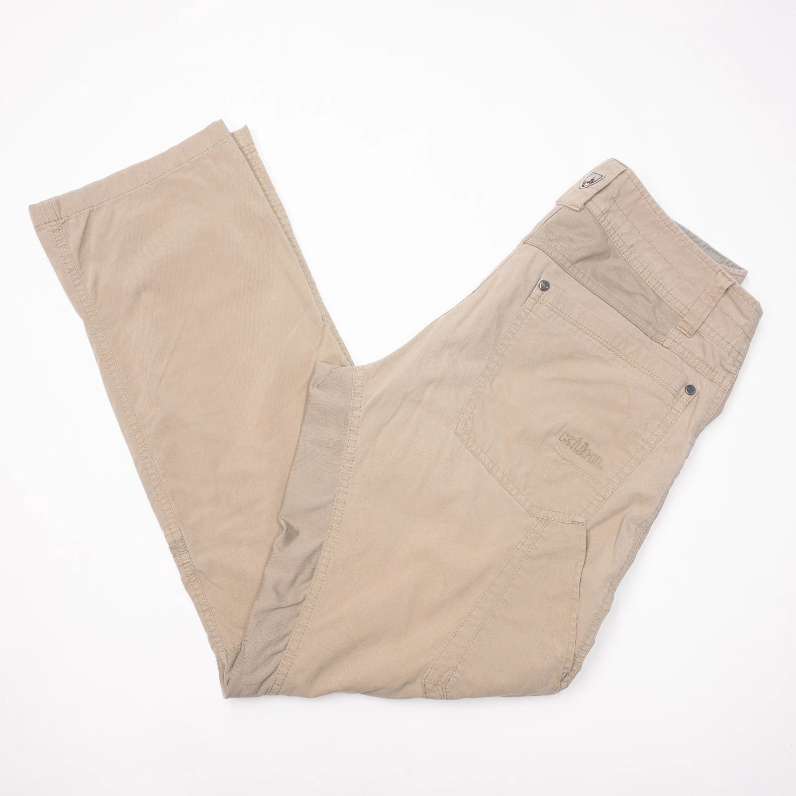 Kuhl Radikl Pants Mens 30x30 Outdoor Hiking Beige Quick Dry Stretch Straight Leg