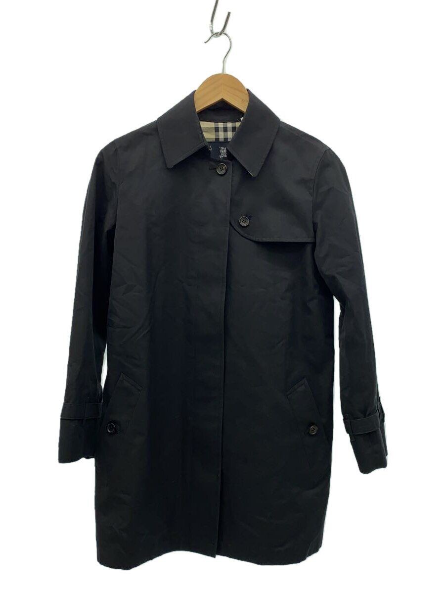 ALTRA BURBERRY LONDON altro cappotto 38 cotone nero tinta unita FRA41 180 52