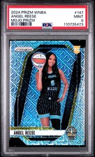 2024 PANINI PRIZM WNBA ANGEL REESE (RC) MOJO PRIZM /25 #147 CHICAGO SKY PSA 9