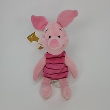 Disney Store Winnie the Pooh "New" PIGLET 8" Bean Bag Stuffed Animal Toy W/Tag