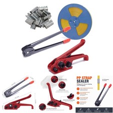 All In One Banding Strapping Kit Poly Strapping Tensioner 3200 Inch PP Band 100