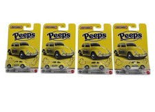 Matchbox Peeps Volkswagen VW Beetle 1962 Yellow Lot 4 Easter Edition New
