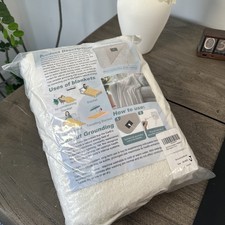 Grounding Blanket Queen, Earth Connected Bedding Throw, 60"x80" Beige