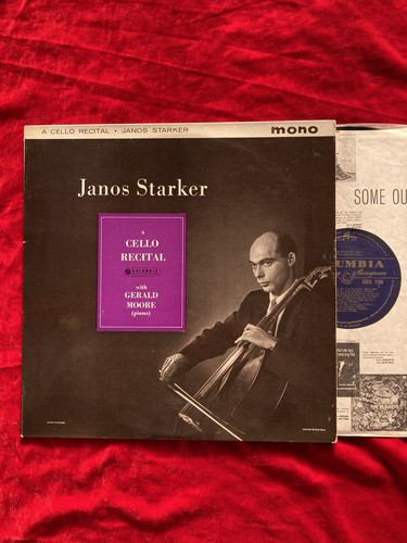 33CX 1700 Janos Starker - A Cello Recital (Columbus) ED1