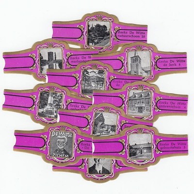 10 cigar bands Caraibe De Witte Van Ernest Claes Without Caraibe purple iss in
