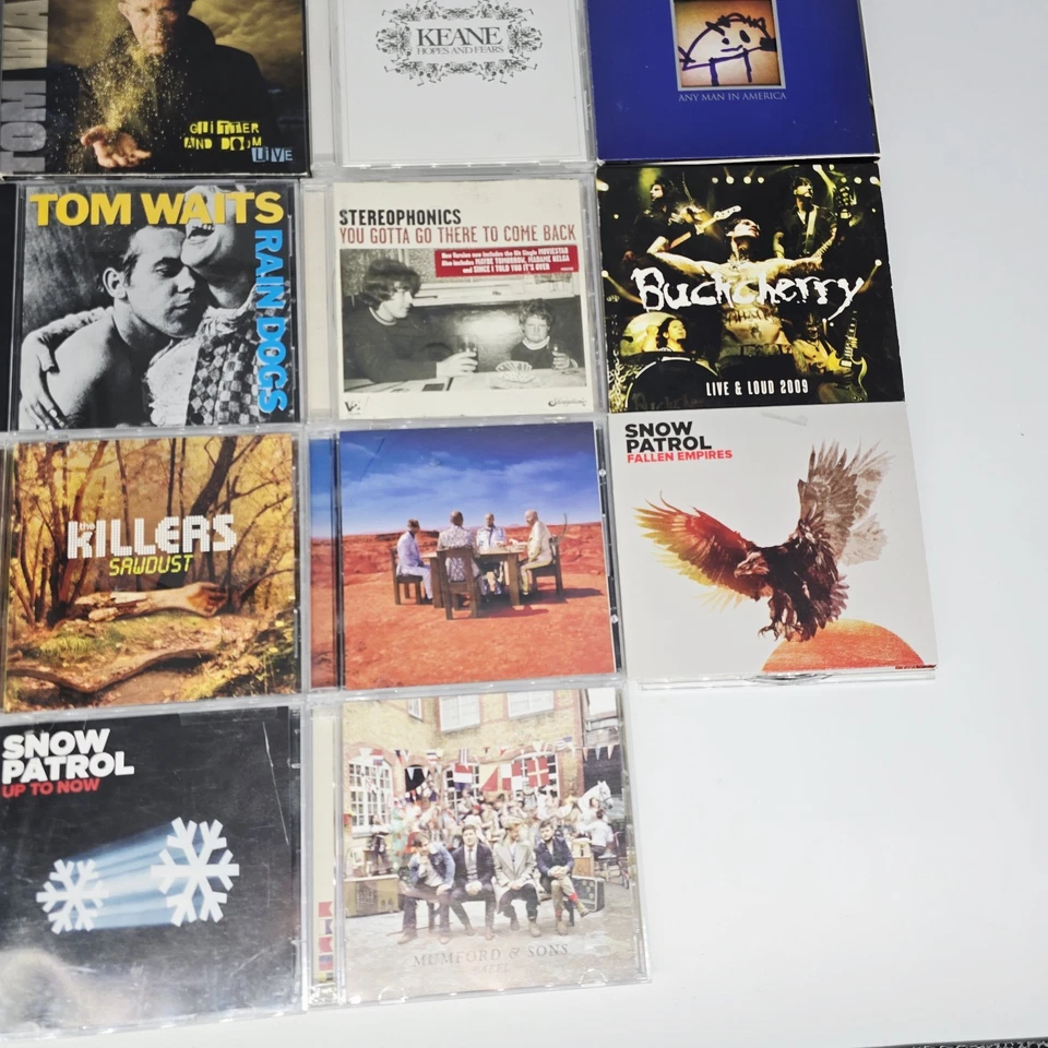 Rock CDs Lot Of 18 Snow Patrol, Pearl Jam, Killers, Cure, Tom Waits, DMB, Muse - Imagem 2 de 4