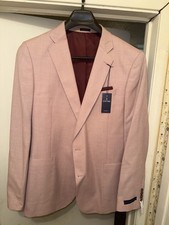 New Stafford Orchid Blazer Sport Coat Two Button Casual Jacket 46L 160 READ