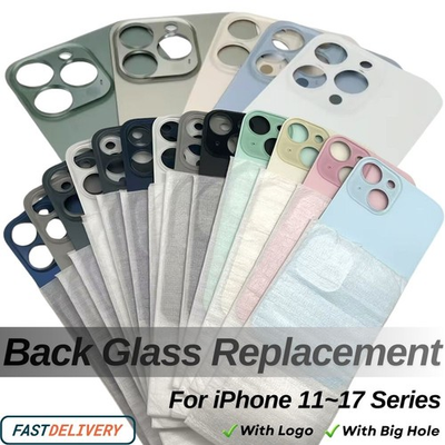 #ad Back Glass Replacement Rear Cover Lot For iPhone 11 12 13 14 15 16E 17 Pro Max $147.46