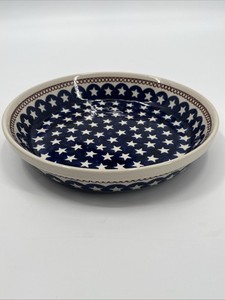 Polish Pottery Pie & Quiche Dish by Zaklady Boleslawiec – Perfect for Baking