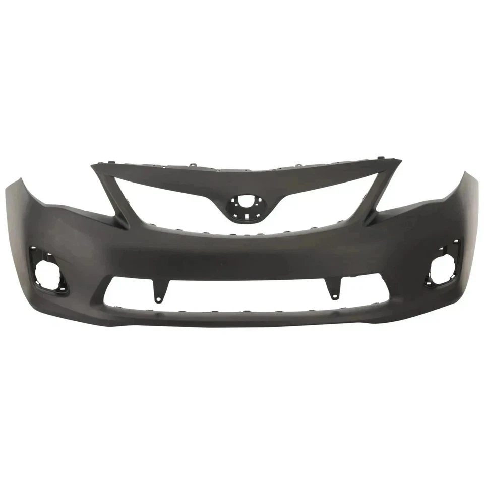 Front Bumper Cover Primed Plastic & Headlights Kit For 2011-2013 Toyota Corolla Foto 2 de 4